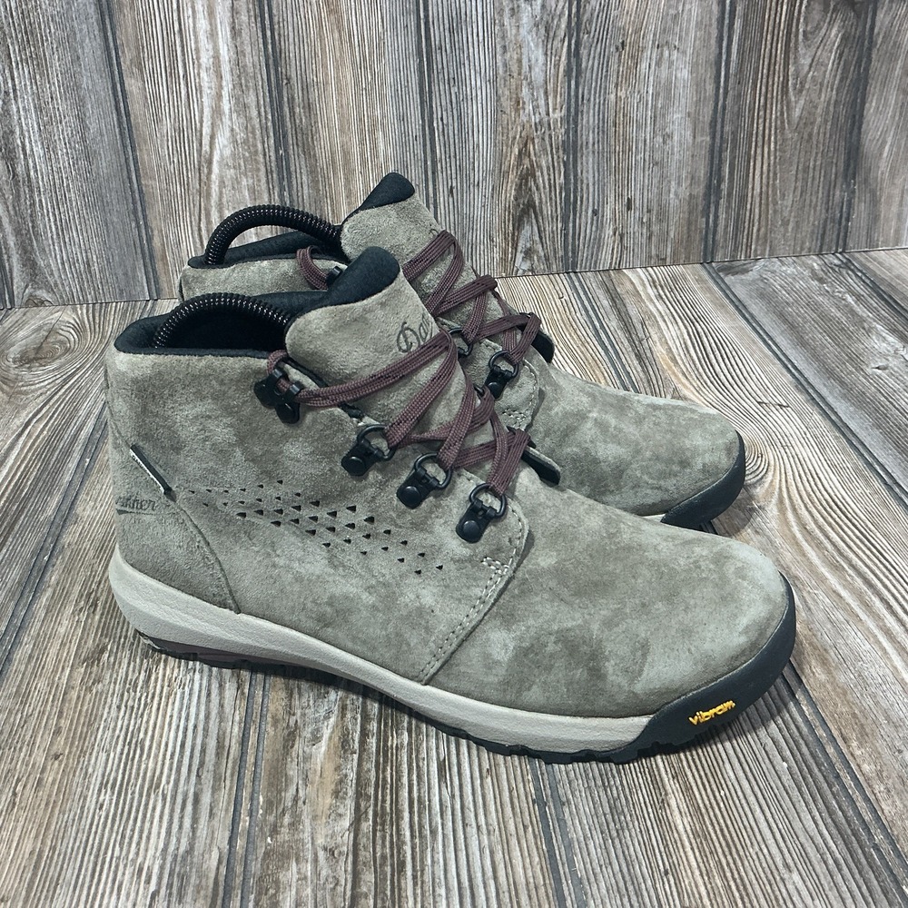 Danner Inquire Chukka 4" Suede Hiking Boots Gray Plum Waterprof Women's Size 7.5